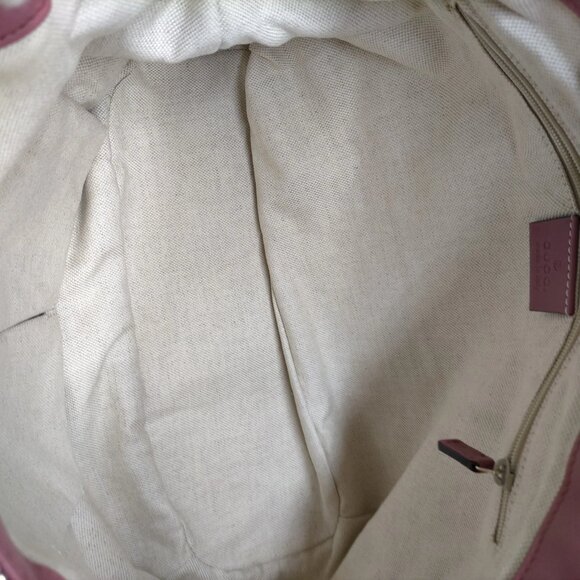 Authentic Gucci Pink Leather Hand Bag mon585-111325 - Picture 11 of 16